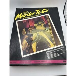 Vintage Murder To Go Game David Landau Complete Murder Mystery Party Game Adult